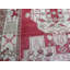 Tapis décoratif en laine noué à la main rouge de conception unique 3 pi 6 po x 4 pi 2 po aubreylynn