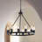 Gainell 12 - Light Dimmable Wagon Wheel Chandelier-602168211