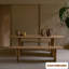 Table de salle à manger rectangulaire en bois massif brun-2032074275-2032074278