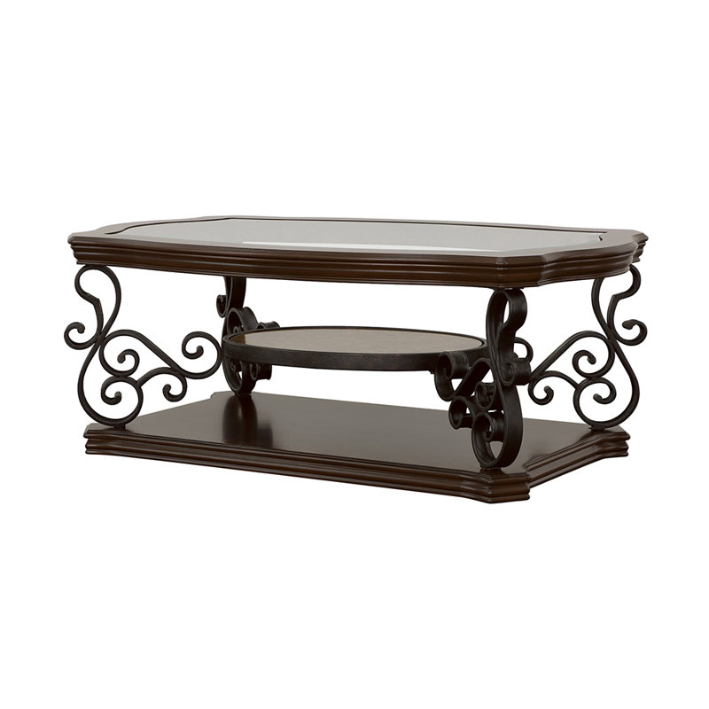 Aarav Glass Top Coffee Table