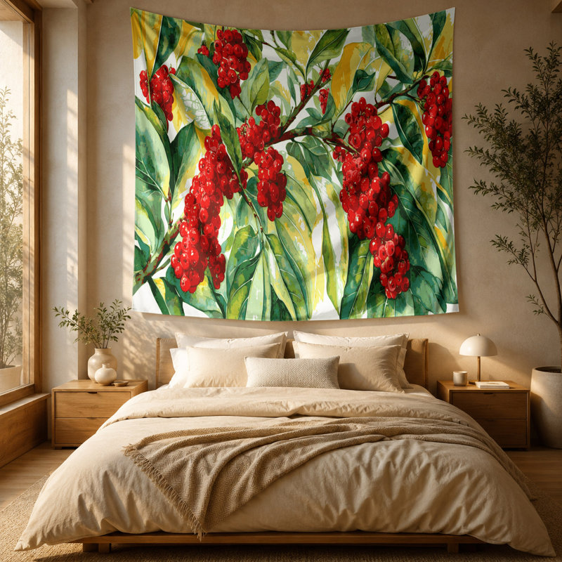 Tapisserie murale «Fruit Miracle Fruit», 88 po x 104 po