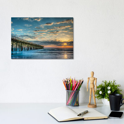 Serenity Sunset 1 Piece Wrapped Canvas Wall Art
