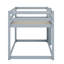 Wooden Floor Bunk Bed With Ladder-1230518513
