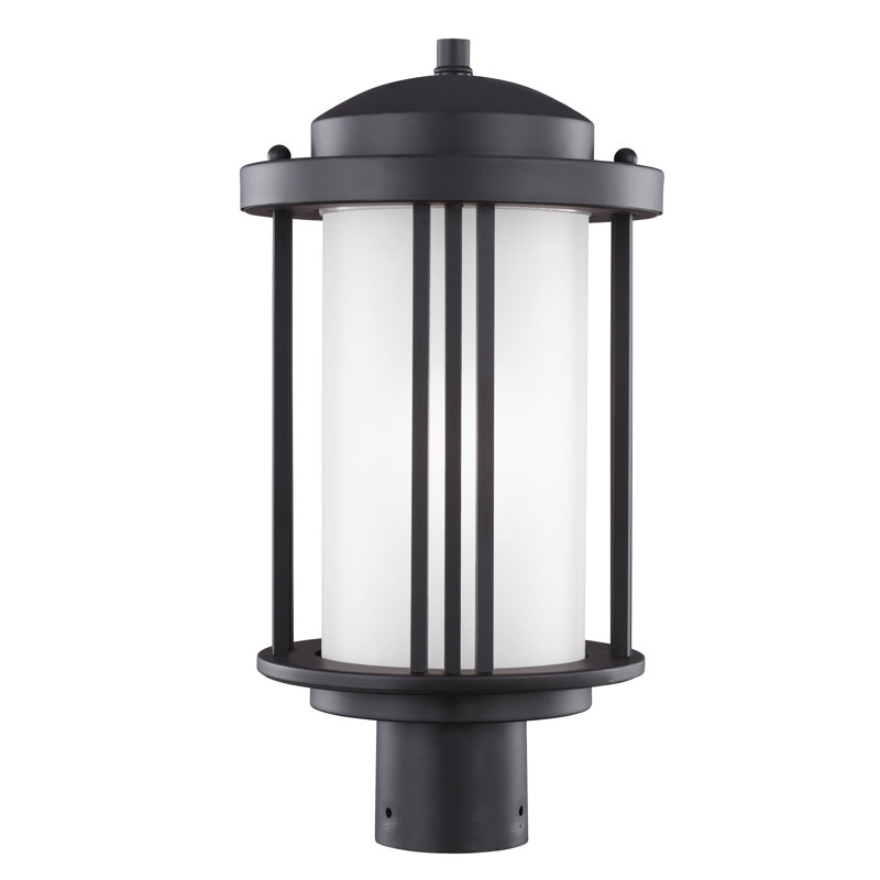 Tête de lanterne câblée Crowell 1 lumière 17 po H, Noir, Non