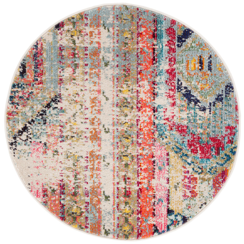 Cressey Abstract Area Rug, Round 152 cm