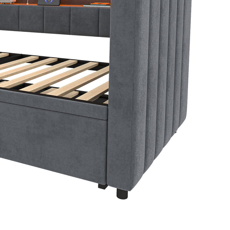 Upholstered Daybed, Grey