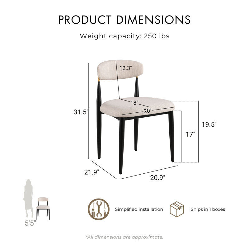 Novato 5-Piece Round Dining Table Set
