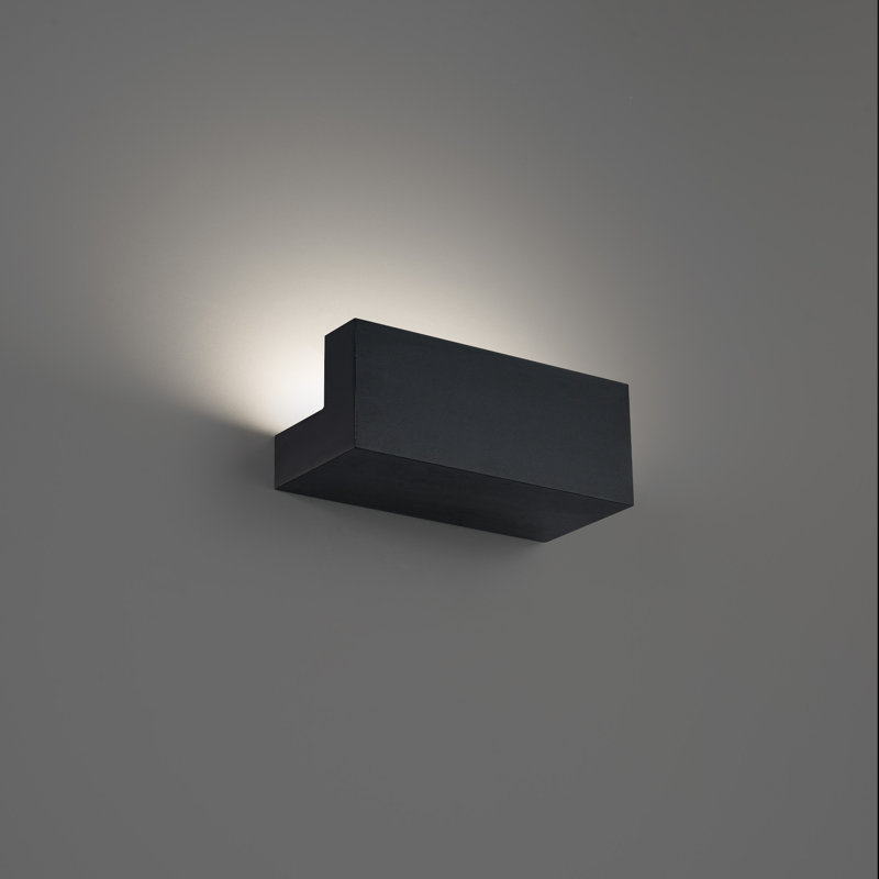 Bantam White Aluminum LED Dimmable Rectangle Sconce