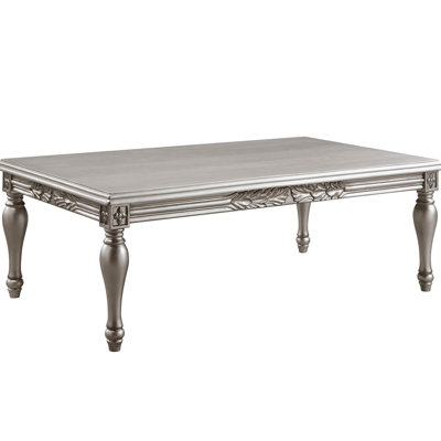 Platinum Finish Coffee Table