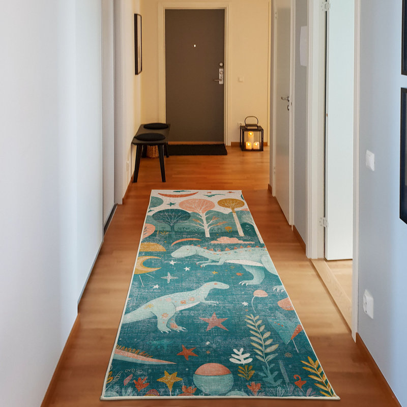 Machine Printed 229cm X 79cm Area Rug