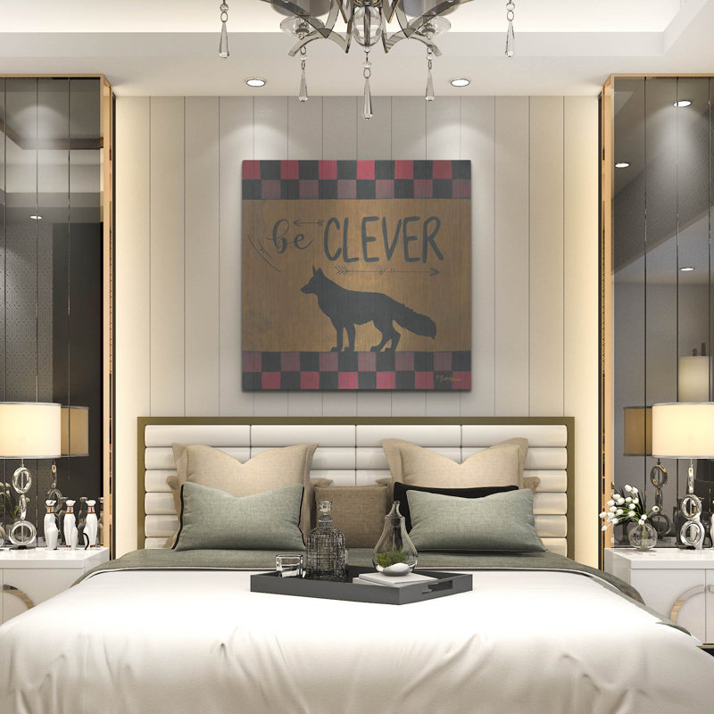 " Be Clever " by Britt Hallowell, 36" H x 36" W