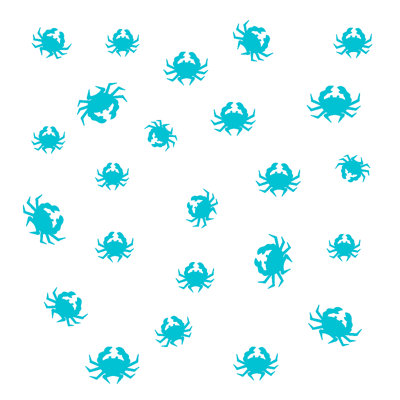 Décalcomanie murale de crabe nautique Elie