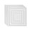 Ceiling Tiles 12-Pack 24 x 24 in PVC Easy Installation White Peg Pattern