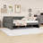 King Size Upholstered Daybed with Built-in USB Ports and Sturdy Wood Frame-431760891