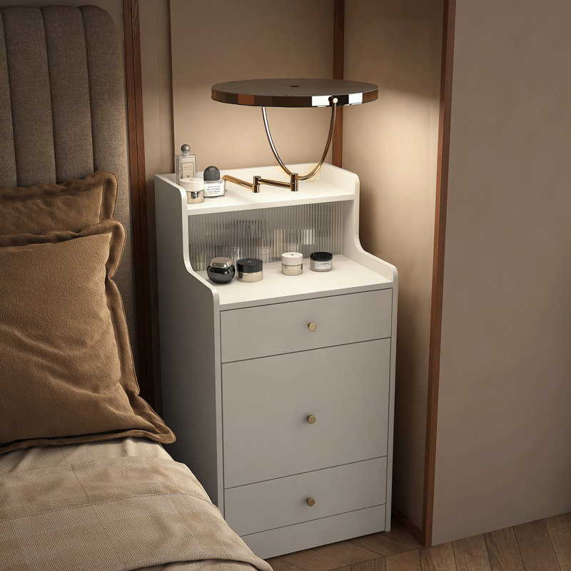 Bureau de coiffeuse 3 en 1 avec miroir et charge - blanc, 2 tiroirs de rangement, tabouret rembourré, coiffeuse compacte pour les soins personnels, tiroirs spacieux, charge, salons de beauté