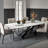 Entwisle Modern Rectangular White Sintered Stone Tabletop Dining Table-1436504617