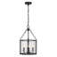 Luminaire suspendu cylindrique à 4 lumières