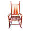 Chaise berçante en bois brun-538370419