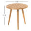 Monica Outdoor Round Teak Side Table