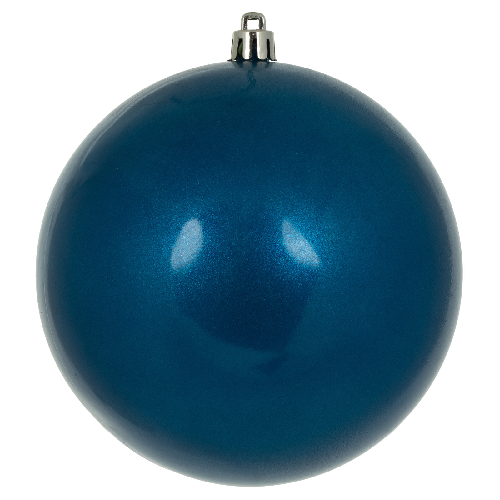 Christmas Ball Ornament, Candy Blue, 4.75" H x 4.75" W x 4.75" D
