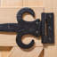 Hammer & Tongs - Arrowhead T-Hinge - W300mm - Black