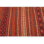Tapis rouge foncé en laine noué à la main de conception unique 3 pi 5 po x 5 pi 3 po New Age