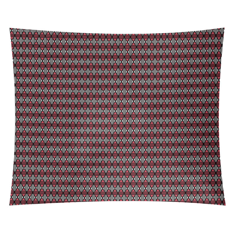 Tapisserie «Avicia Lined Diamonds» par Katelyn Elizabeth, H 27,5 po x l 37,5 po, Intérieur