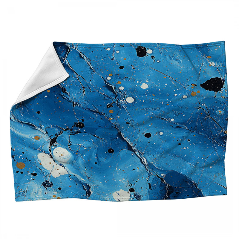Galaxy Fleece Throw Blanket - Space Throws for Sofas or Beds, 60" L x 50" W