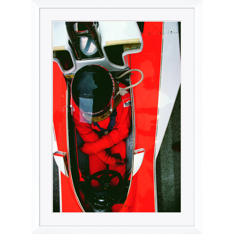 Monaco Grand Prix Print by Slim Aarons, 59.5" H x 43.5" W x 1.5" D, White Single Picture Framed