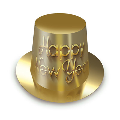 New Year Hi-Hat - Pack of 25