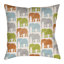Housse et insert de coussin extérieur carré Lolita Elephant Elephant-26994455-26994476