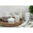 Ten Strawberry Street Simply Square 45 Piece Dinnerware Set, Service for 8 Plus Serveware