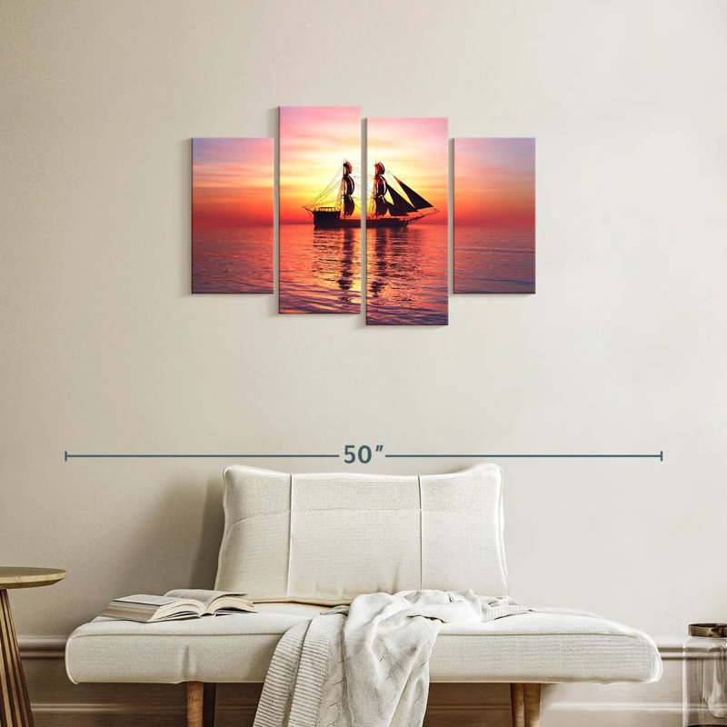 Silhouette de bateau Mehar, H 22 po x l 36 po