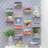 Invisible Floating Metal Hidden Bookshelves Wall Mounted Storage Set of 2
