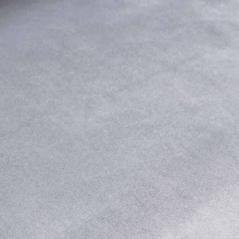 Canapé simple en velours rembourré à oreilles avec tête de clou pour la chambre, Velours gris