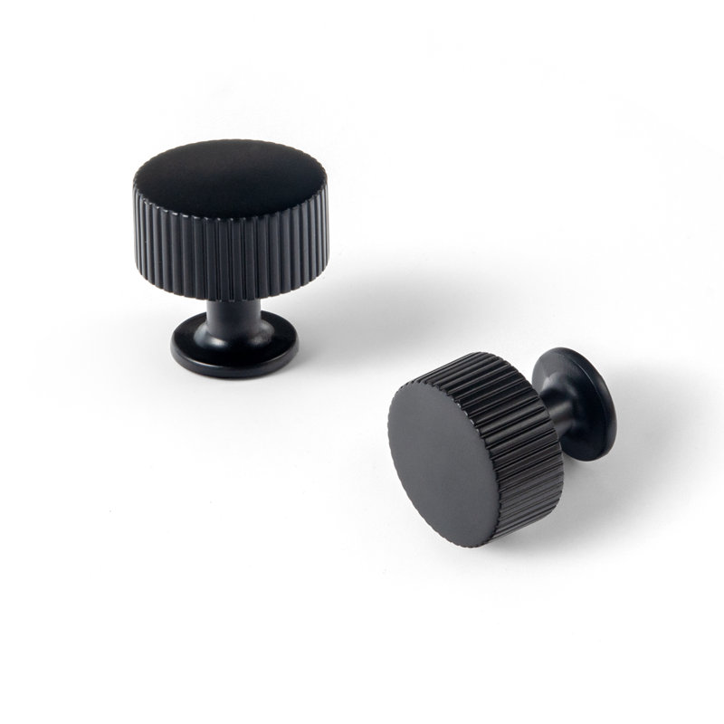 Diamètre du bouton circulaire, 1.1", Noir