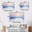 «Winter Peacefulness Forest II - Winter Landscape Wall Art Living Room», ensemble-287315411-287315408-287315409