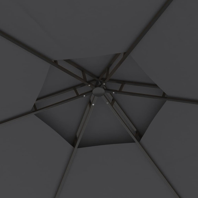 Terrytown 1.2 x 3.1m Steel Patio Gazebo, Anthracite