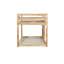 Lit simple au-dessus d'un lit mezzanine avec solutions de rangement polyvalentes - Maximiser l'utilisation de l'espace pour garder votre chambre propre-992758912
