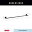 Trinsic 30 in. Wall Mount Towel Bar Bath Hardware Accessory in Matte Black
