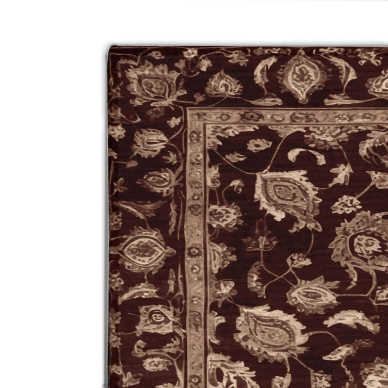 Tapis turc intérieur et extérieur brun, Rectangulaire 2 pi x 3 pi