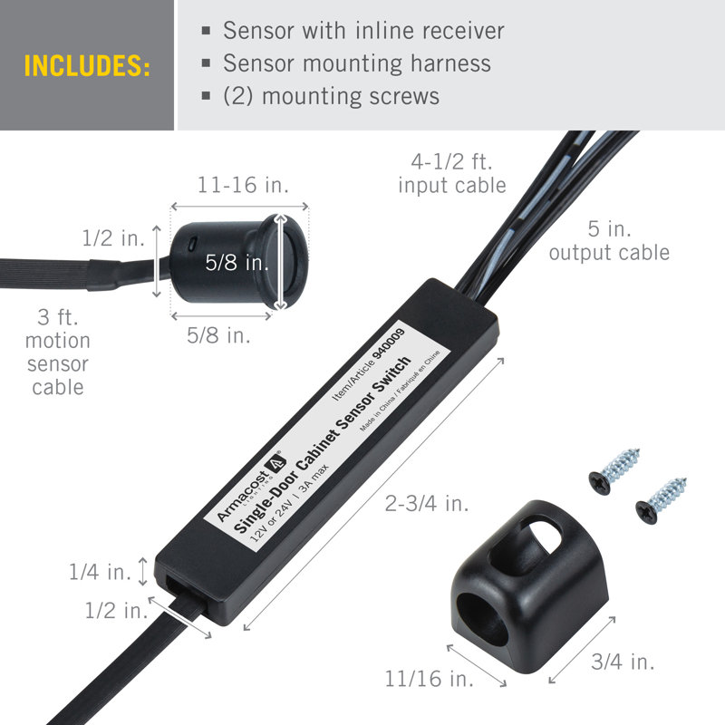 Single Cabinet Door Sensor Switch, Single-Door (1)