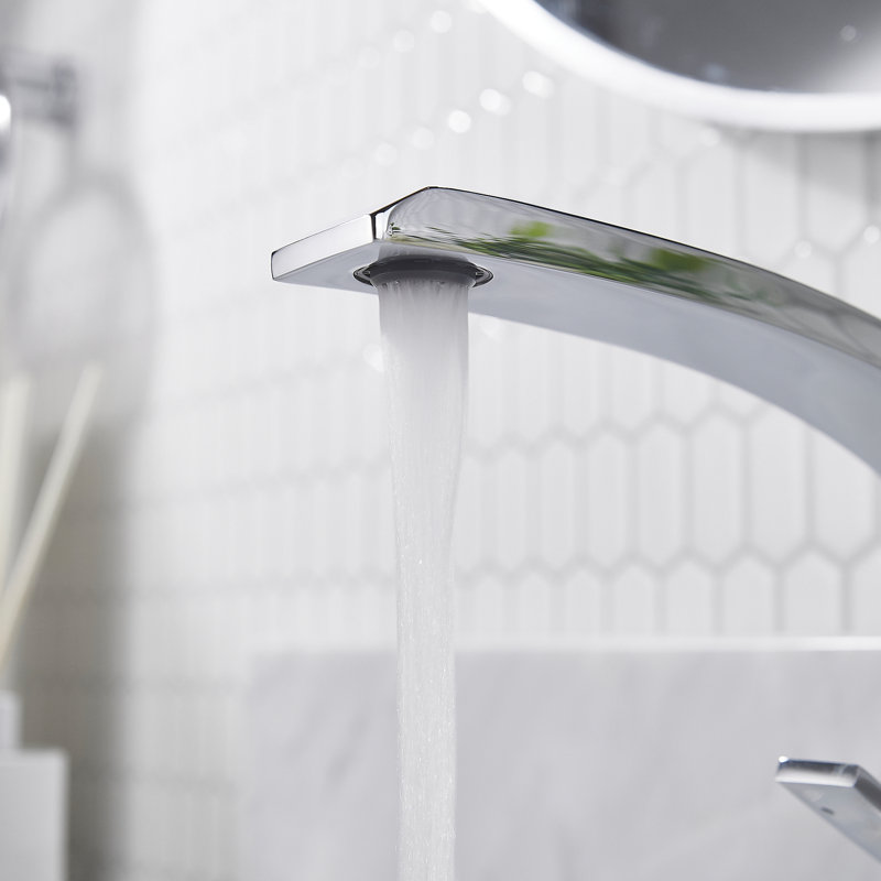 Robinet de salle de bain à un trou, Chrome