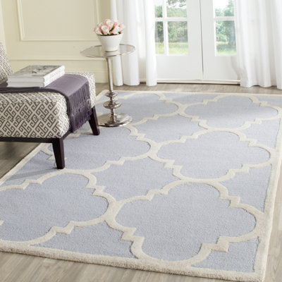Keith Geometric Wool Hand Woven Area Rug