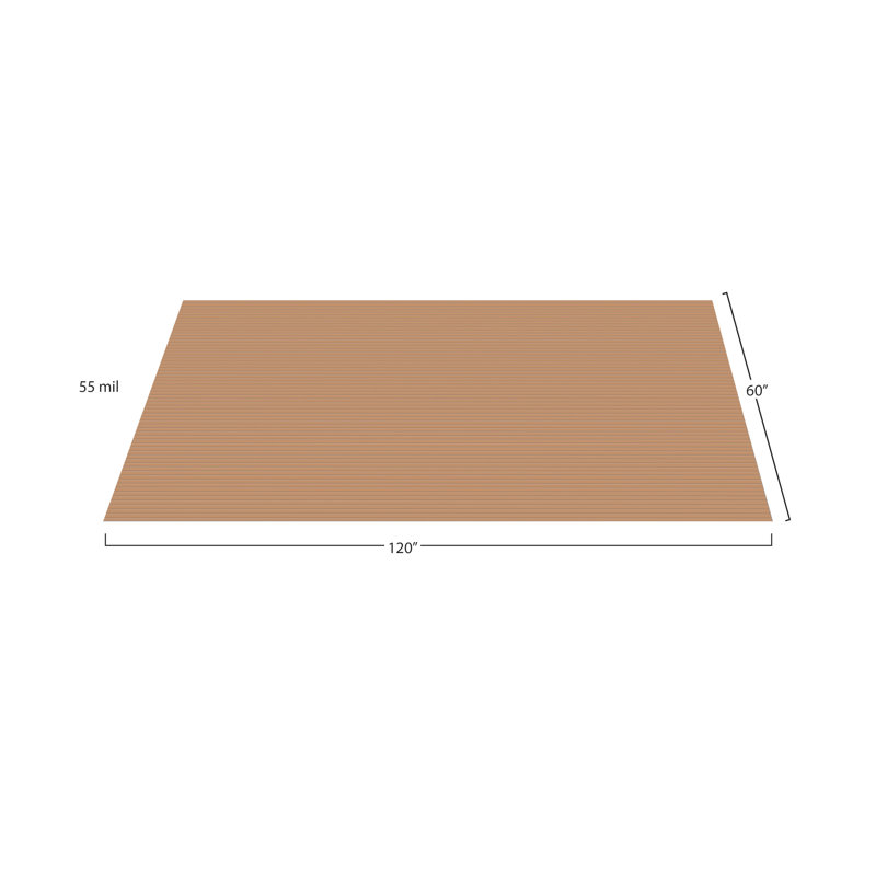 Ribbed G-Floor Garage Flooring, Sandstone, 120" L x 60" W