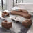 Combinaison de table basse moderne simple brun