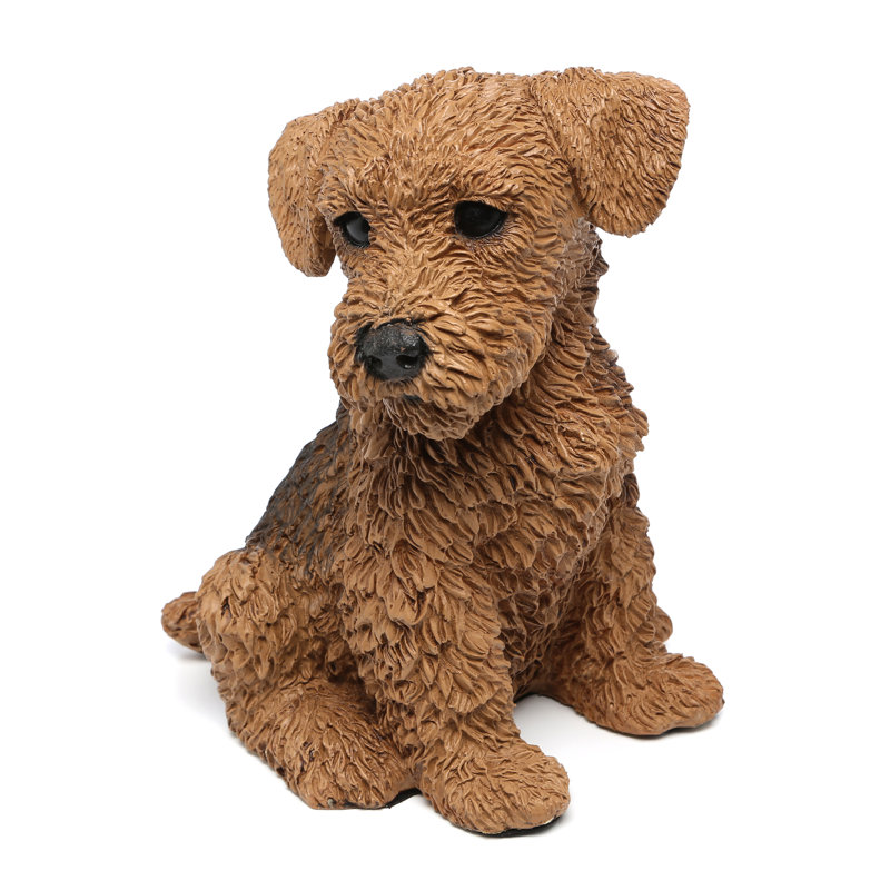 Airedale Puppy Dog Figurine
