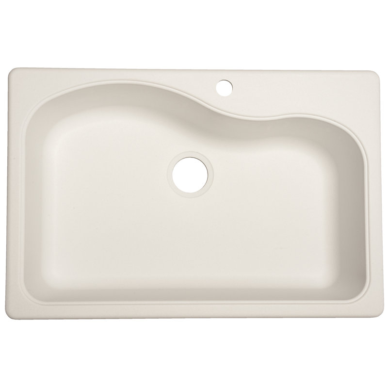 Gravity Scratch Resistant 33" L x 22" W Dual Mount Kitchen Sink