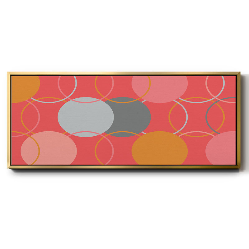 Geometric Circles- Framed Canvas