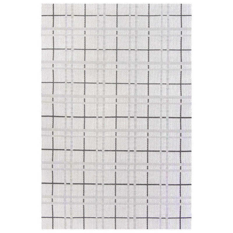 Abass Performance Machine Washable Plaid Indoor/Outdoor Area Rug, Rectangle 6'7" x 9'2"